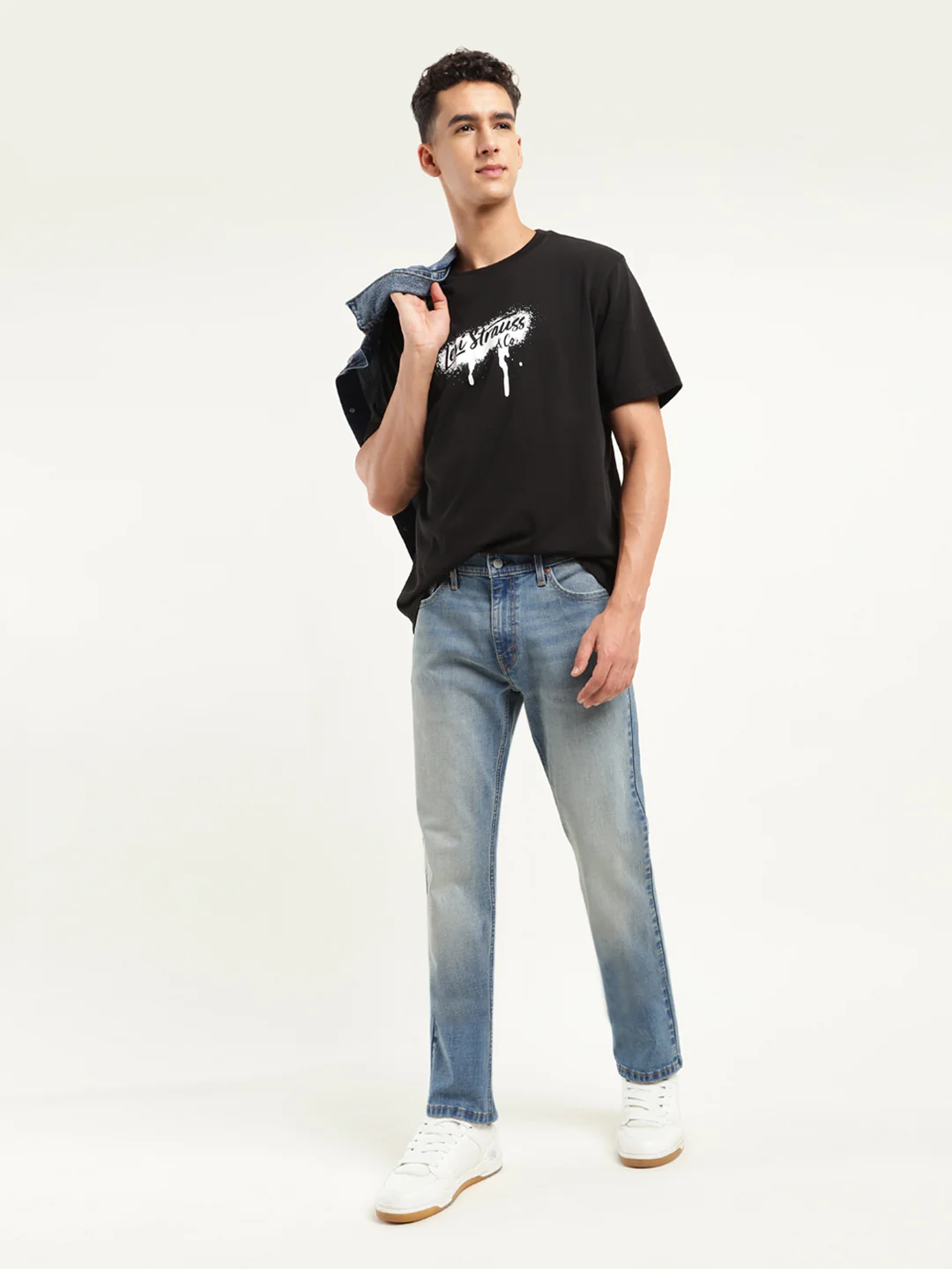 Men's 511 Blue Slim Fit Mid Rise Jeans