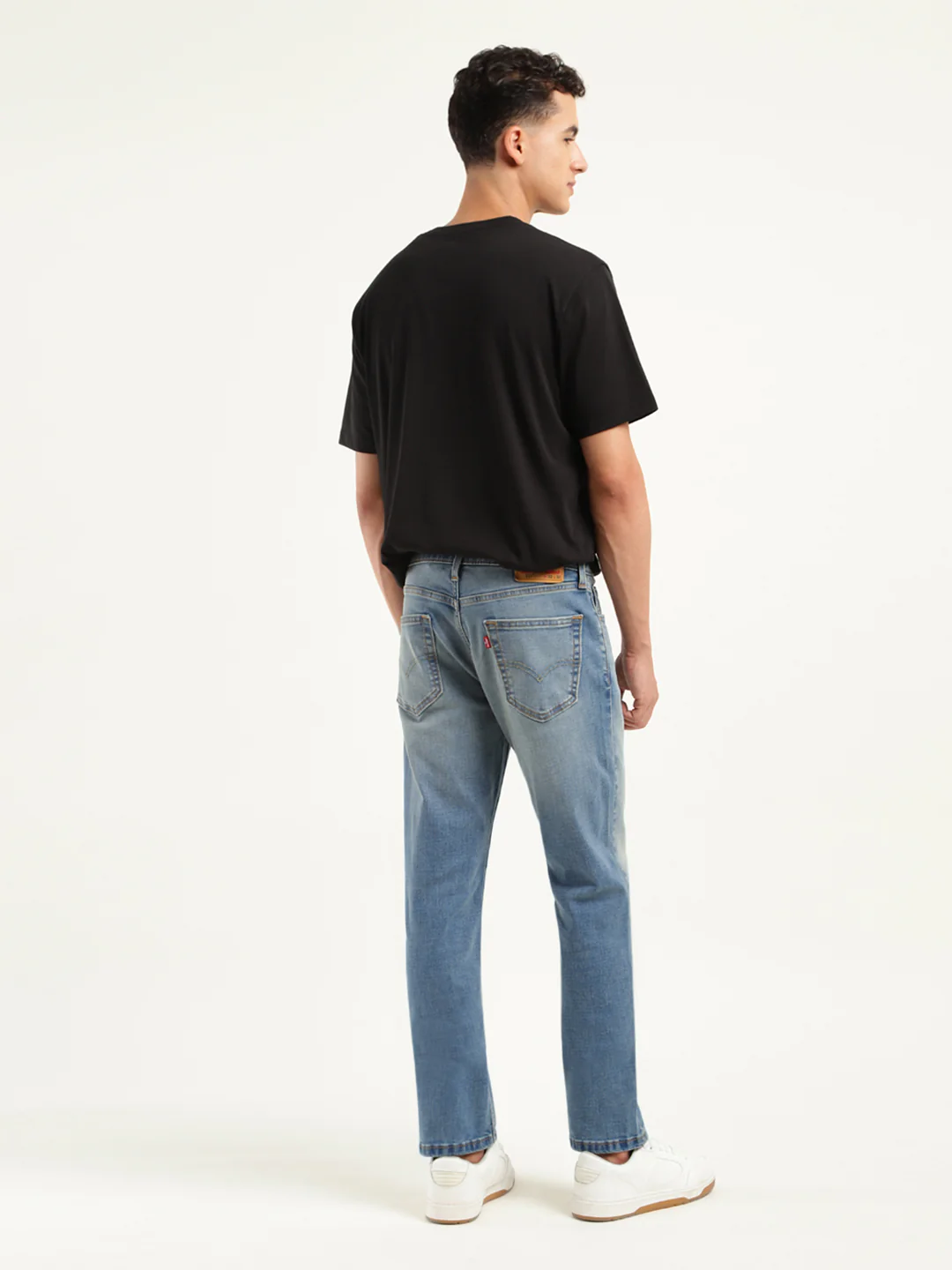 Men's 511 Blue Slim Fit Mid Rise Jeans - Image 3
