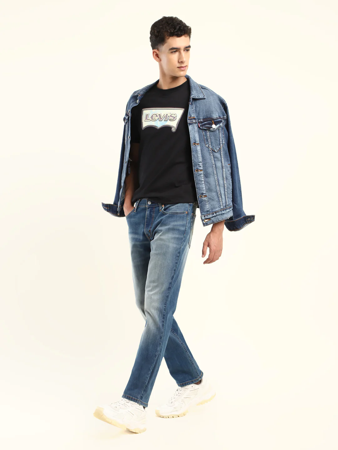 Men's 511 Blue Slim Fit Mid Rise Jeans