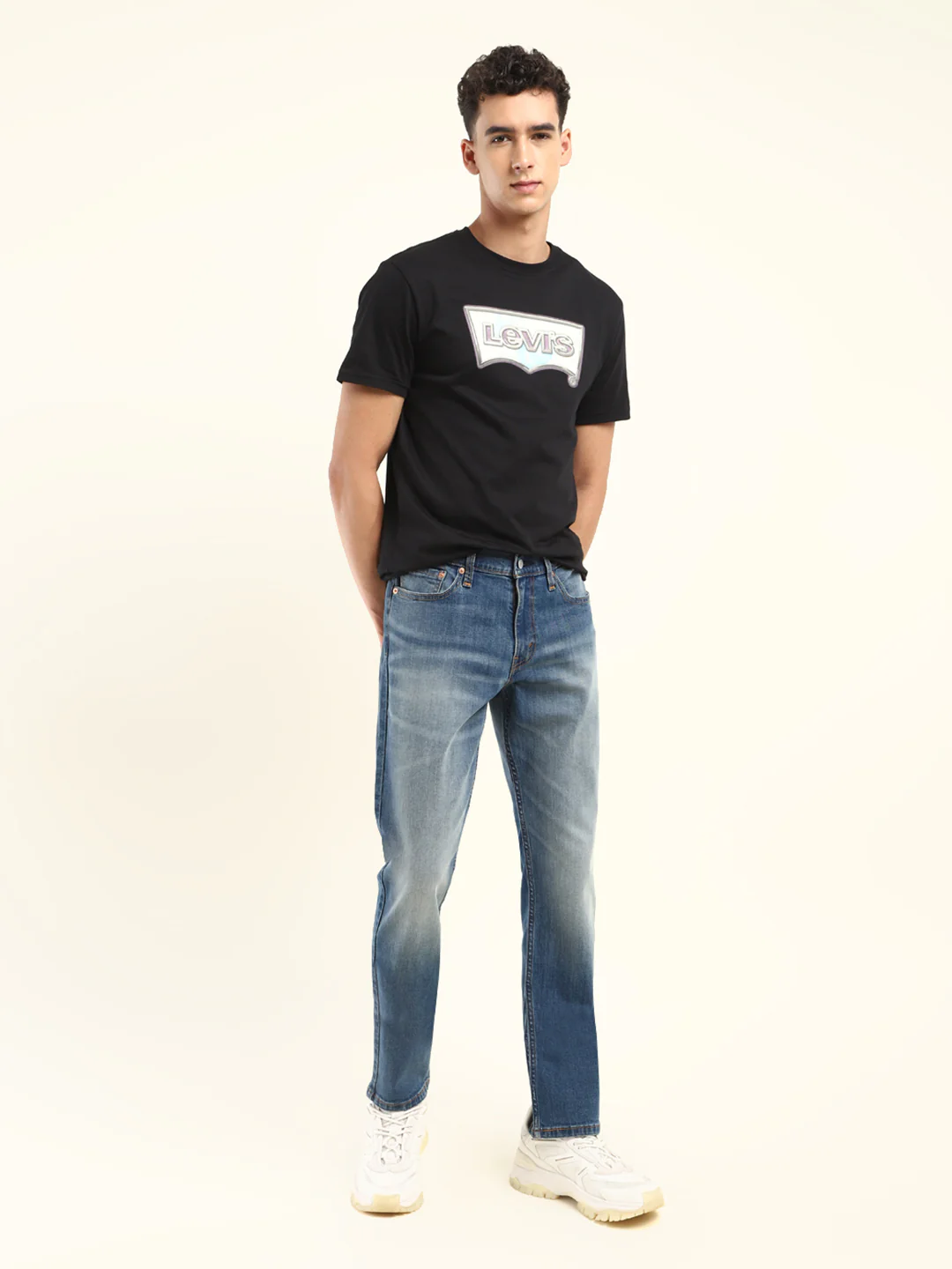 Men's 511 Blue Slim Fit Mid Rise Jeans - Image 2