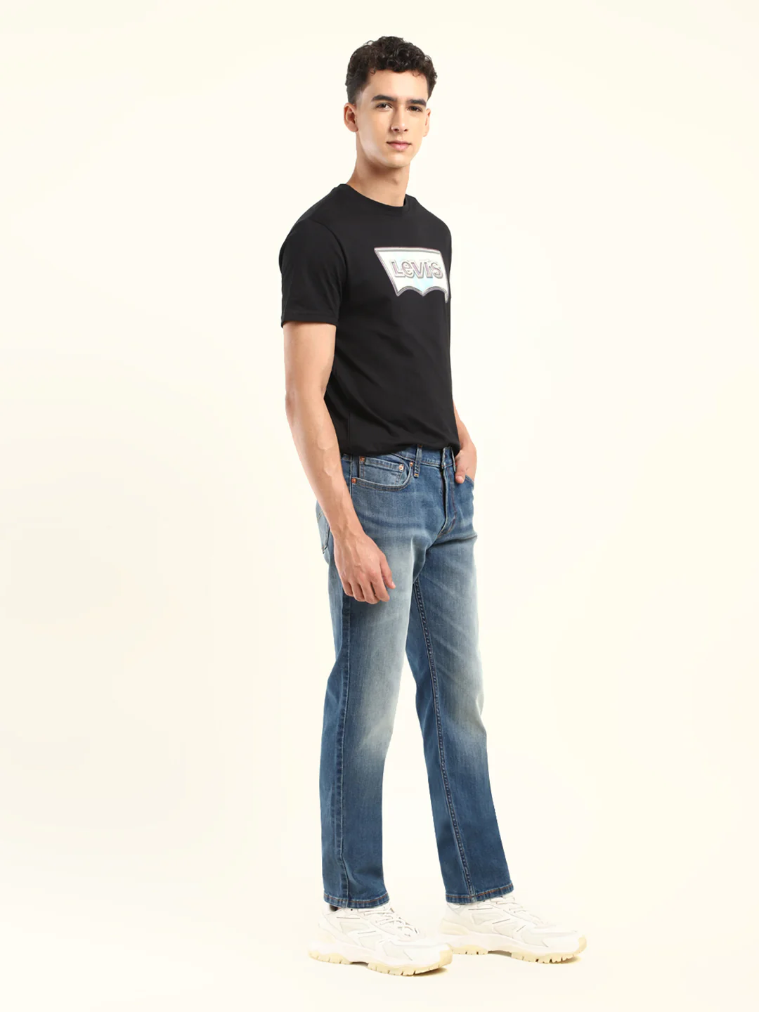 Men's 511 Blue Slim Fit Mid Rise Jeans - Image 7