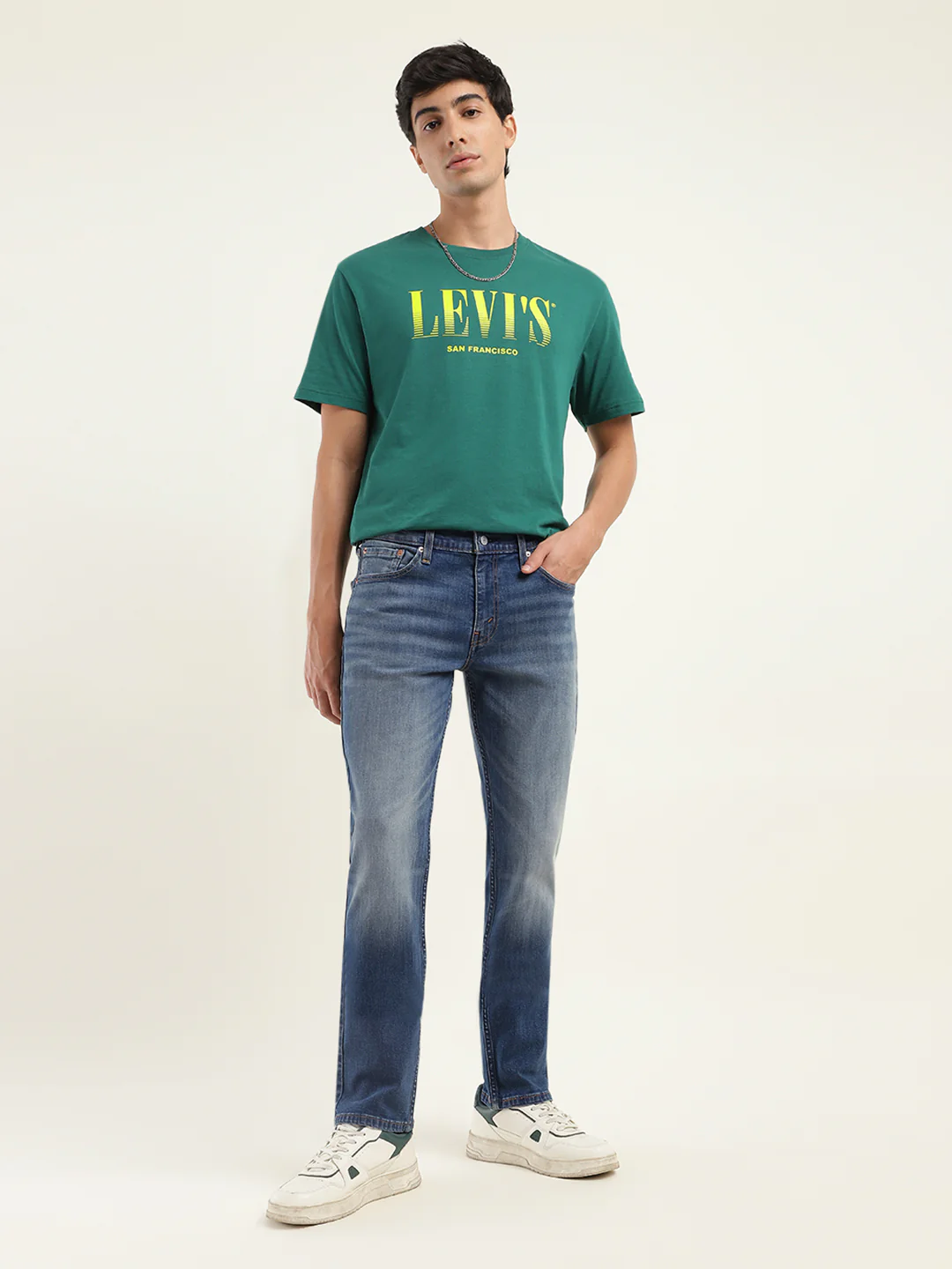 Men's 511 Blue Slim Fit Mid Rise Jeans - Image 2