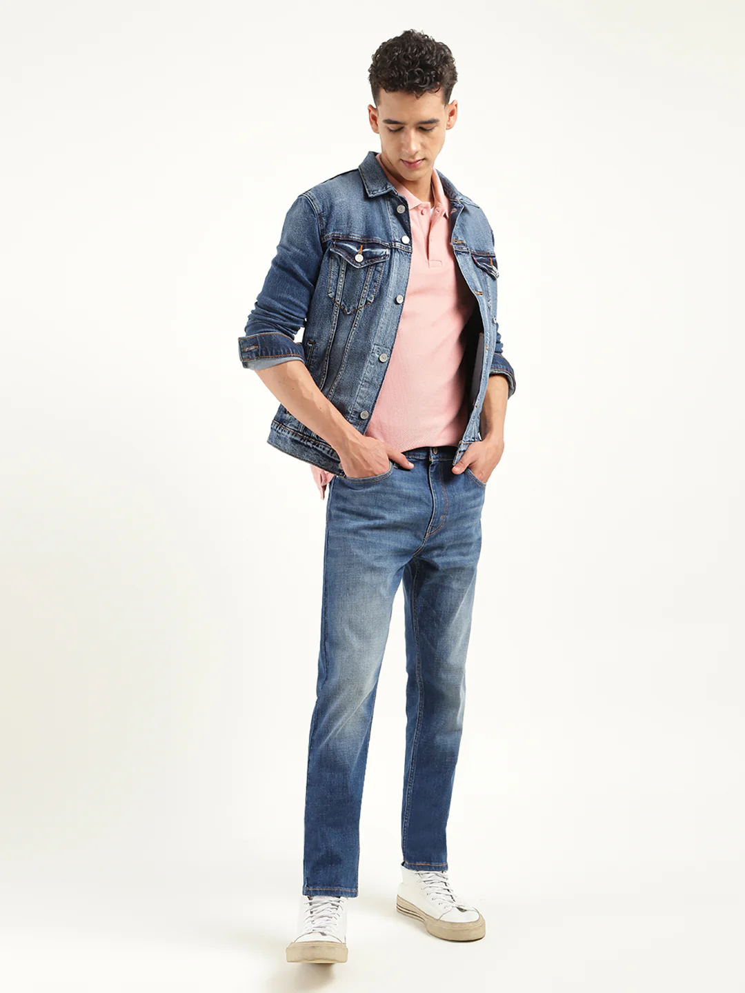 Men's 511 Blue Slim Fit Mid Rise Jeans