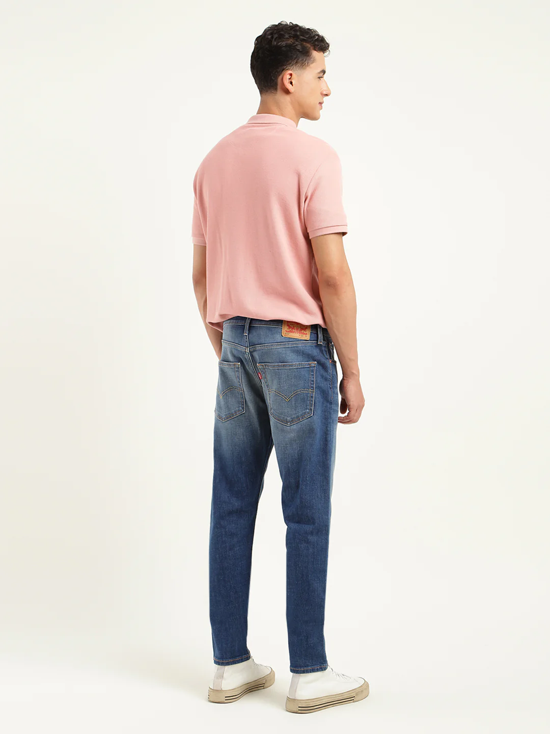 Men's 511 Blue Slim Fit Mid Rise Jeans - Image 3