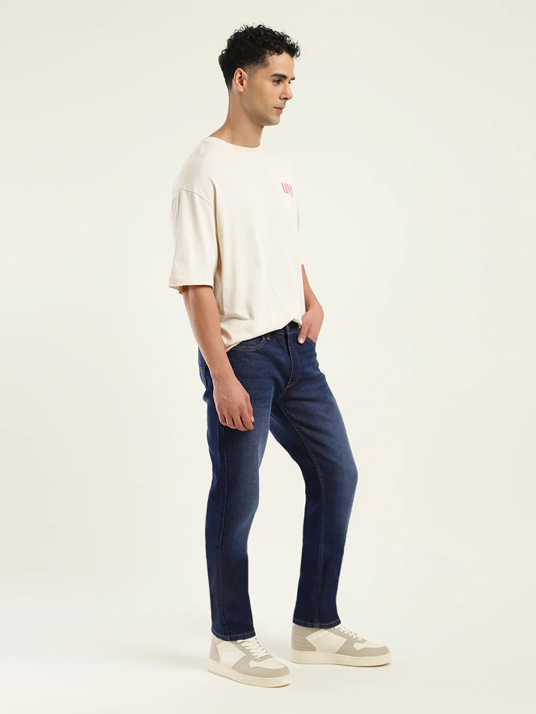 Men's 511 Blue Slim Fit Mid Rise Jeans - Image 5