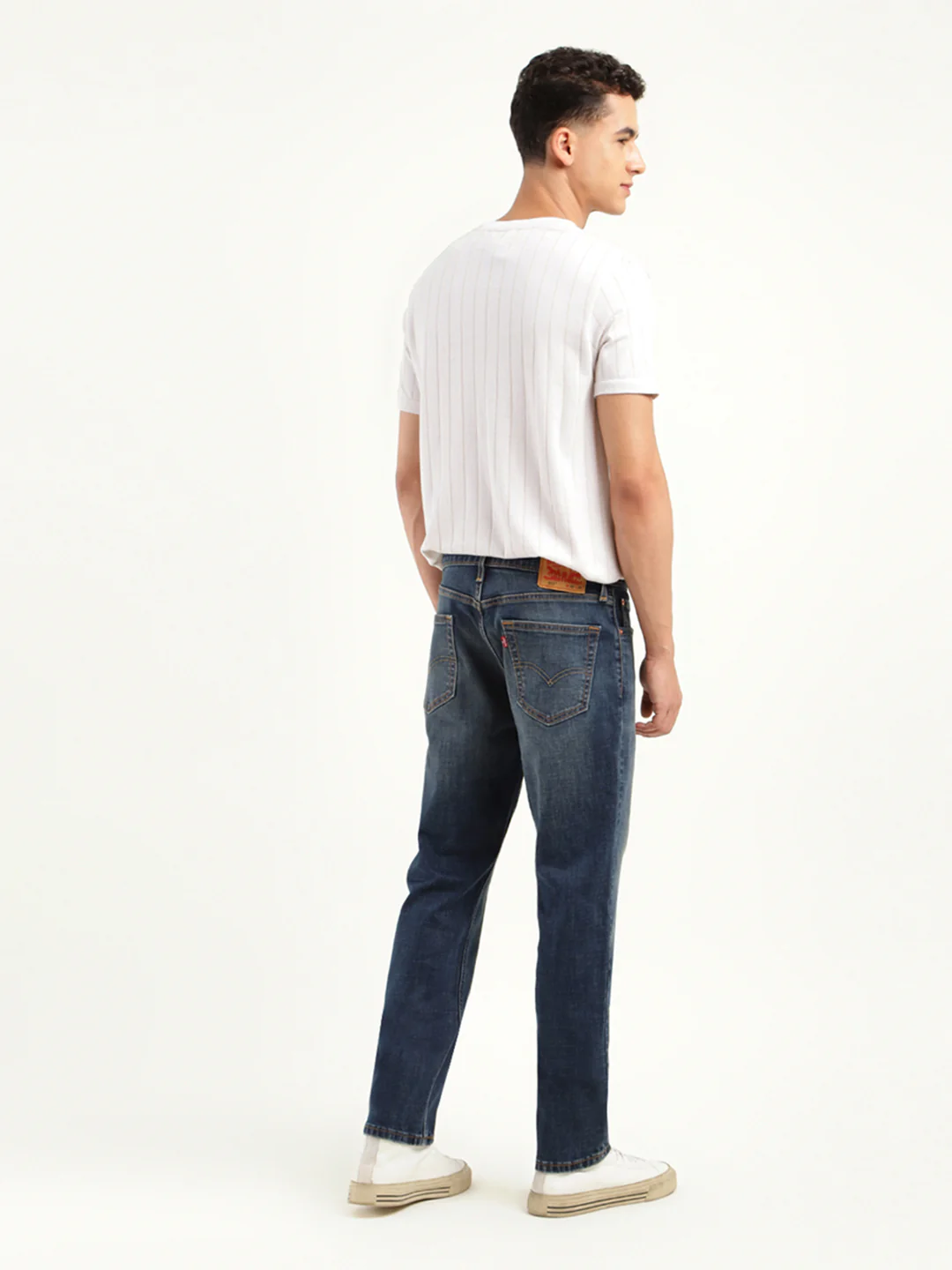 Men's 511 Blue Slim Fit Mid Rise Jeans - Image 3