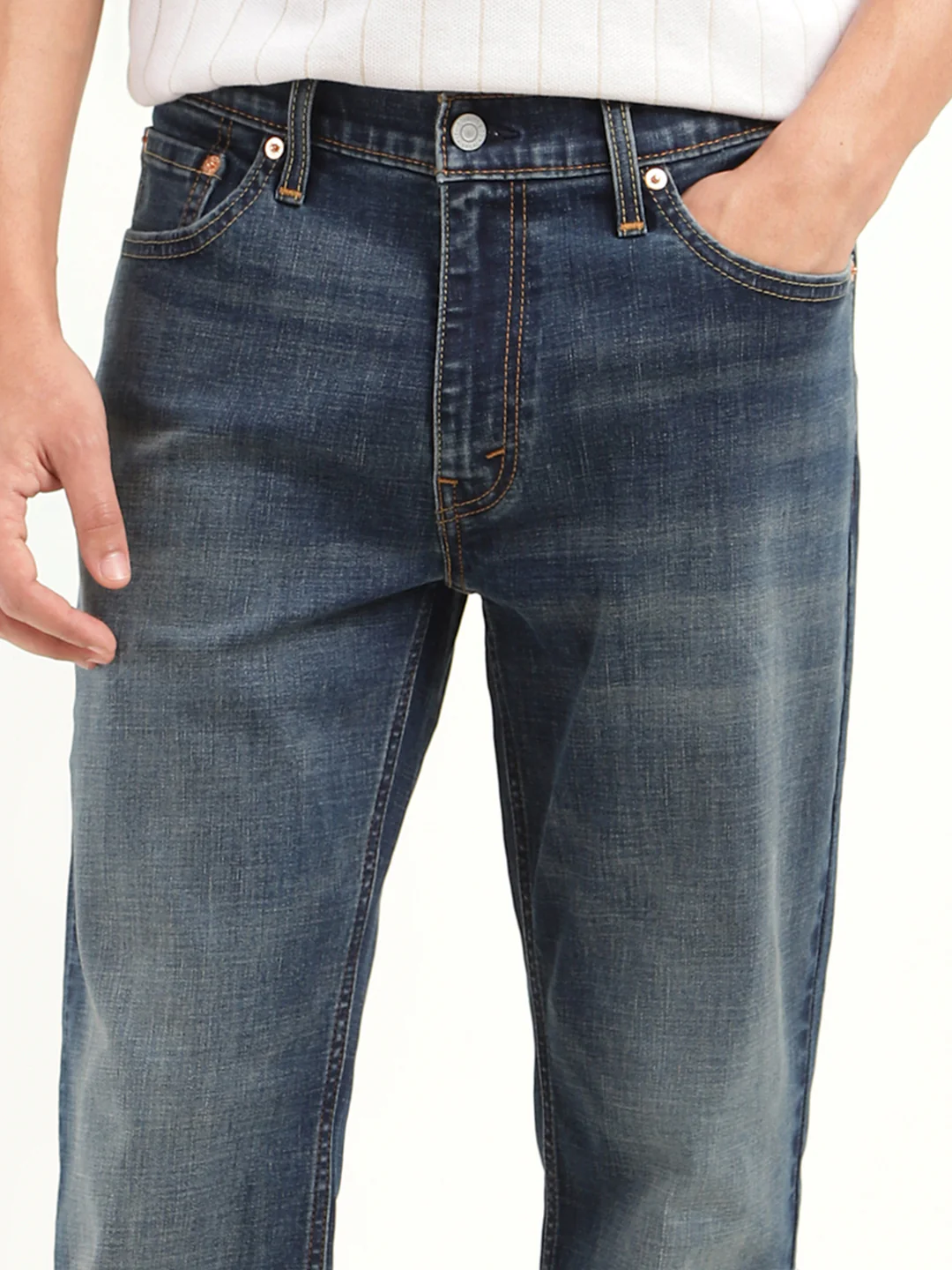 Men's 511 Blue Slim Fit Mid Rise Jeans - Image 5