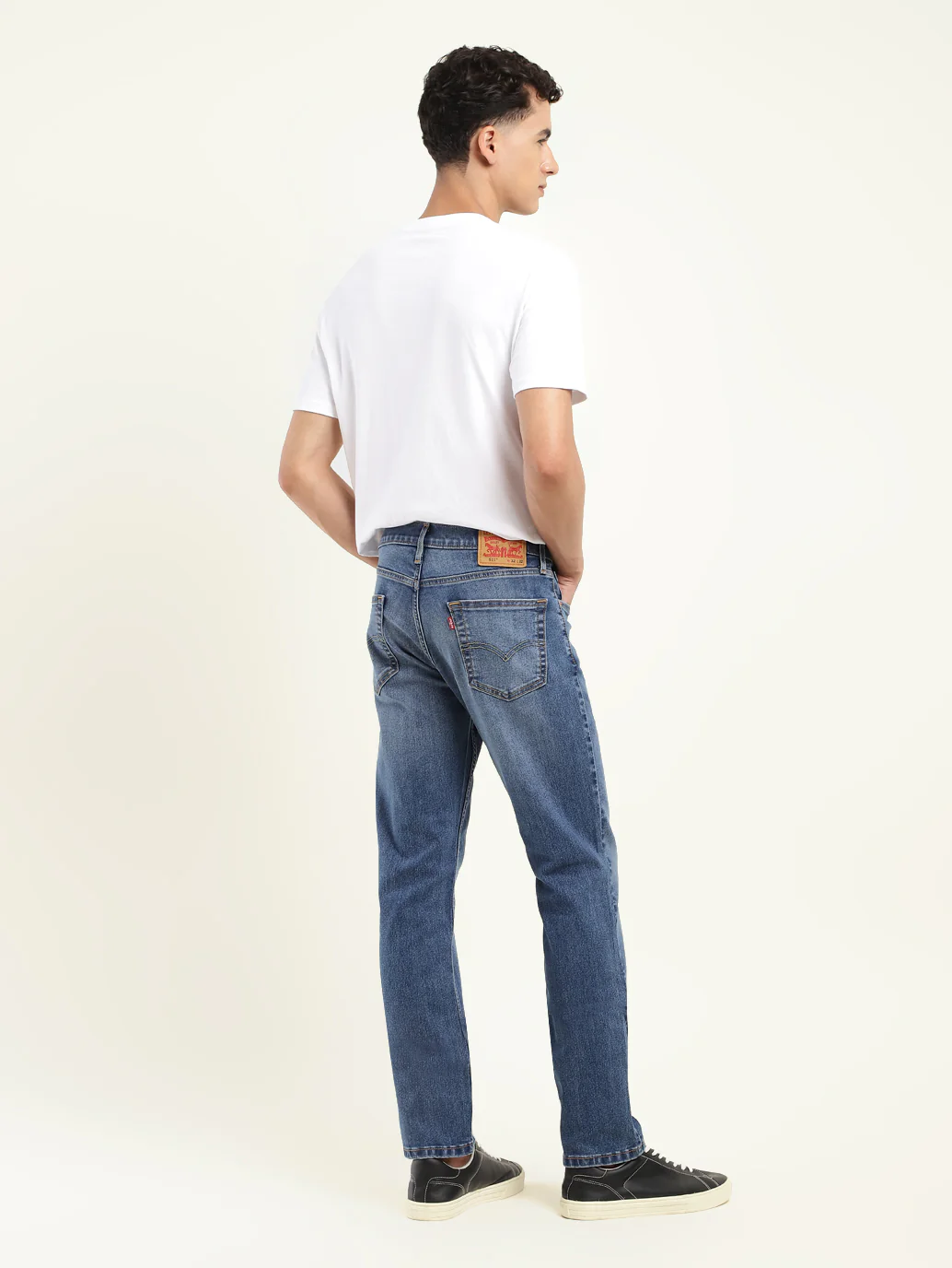 Men's 511 Blue Slim Fit Mid Rise Jeans - Image 3