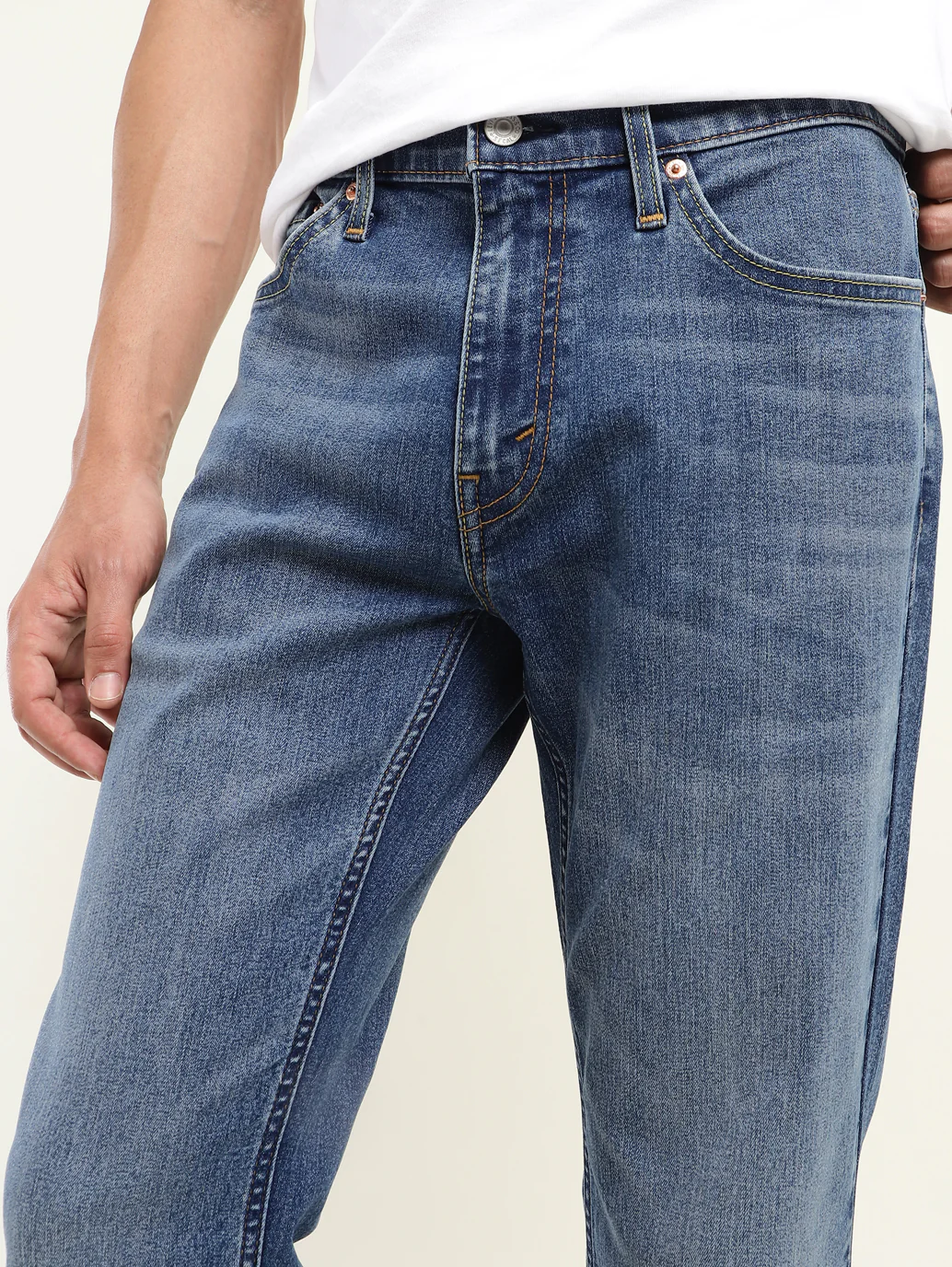Men's 511 Blue Slim Fit Mid Rise Jeans - Image 5