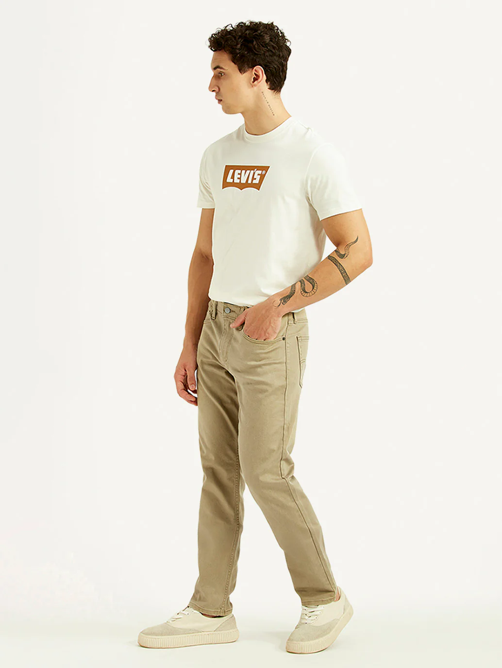 Men's 511 Khaki Slim Fit Mid Rise Jeans - Image 7