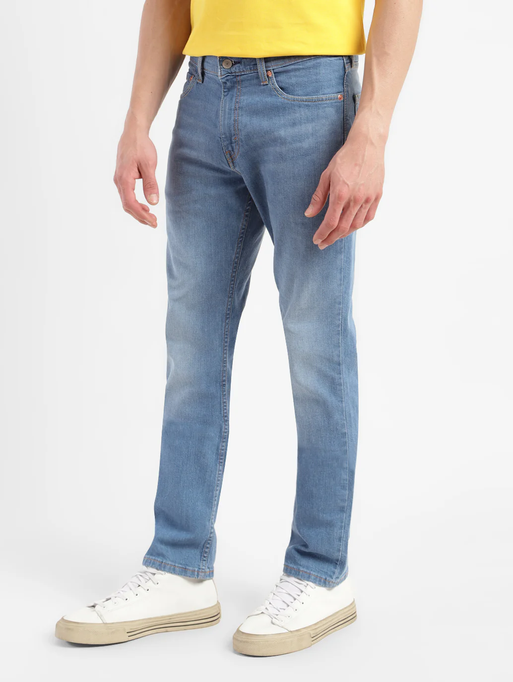 Men's 511 Blue Slim Fit Mid Rise Jeans - Image 5
