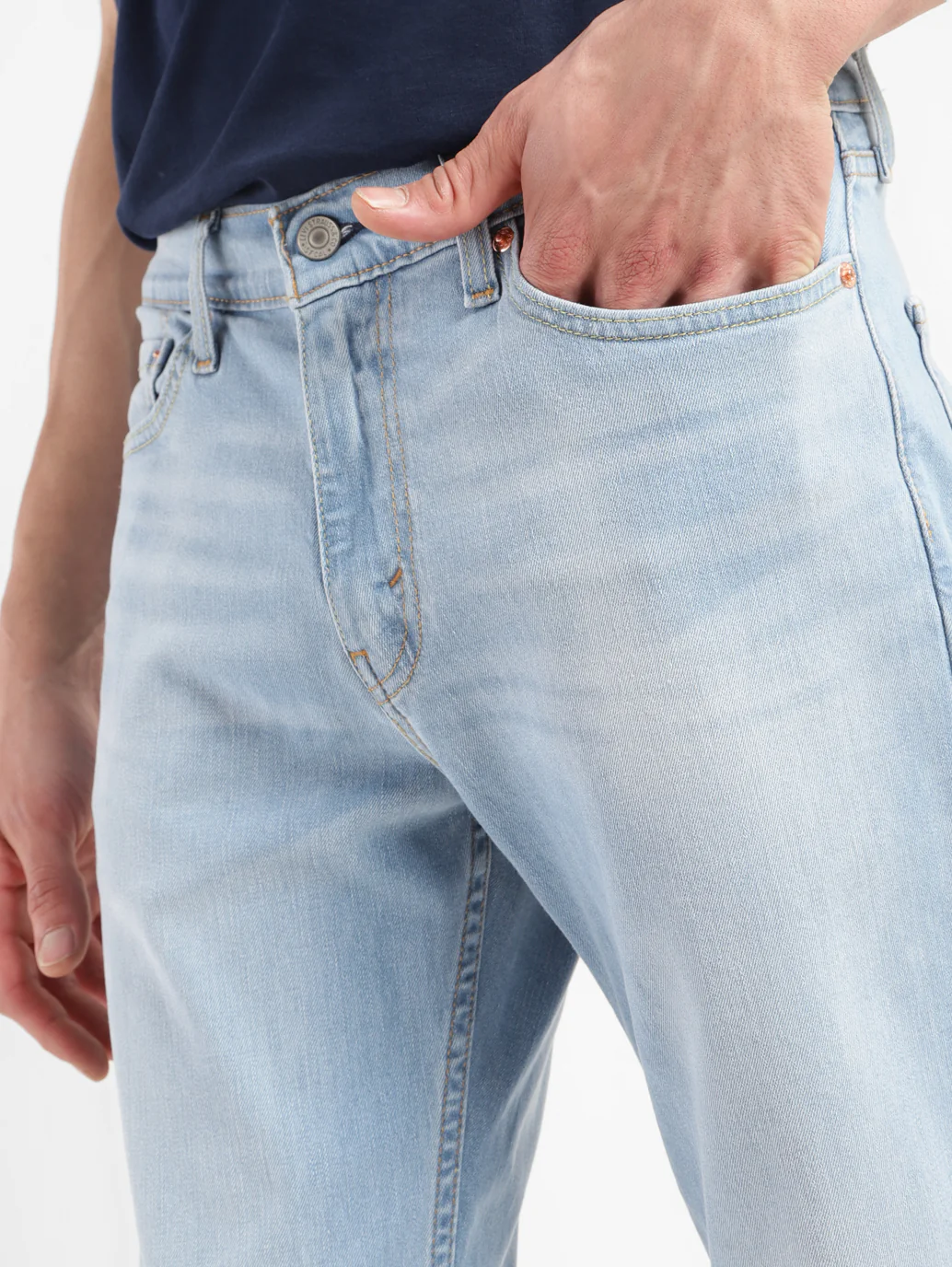 Men's 511 Blue Slim Fit Mid Rise Jeans - Image 9