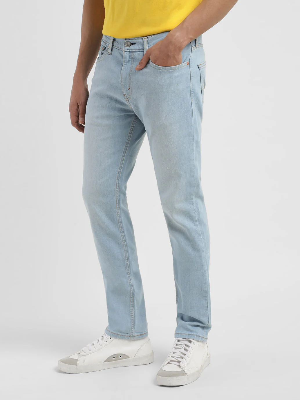 Men's 511 Blue Slim Fit Mid Rise Jeans - Image 5