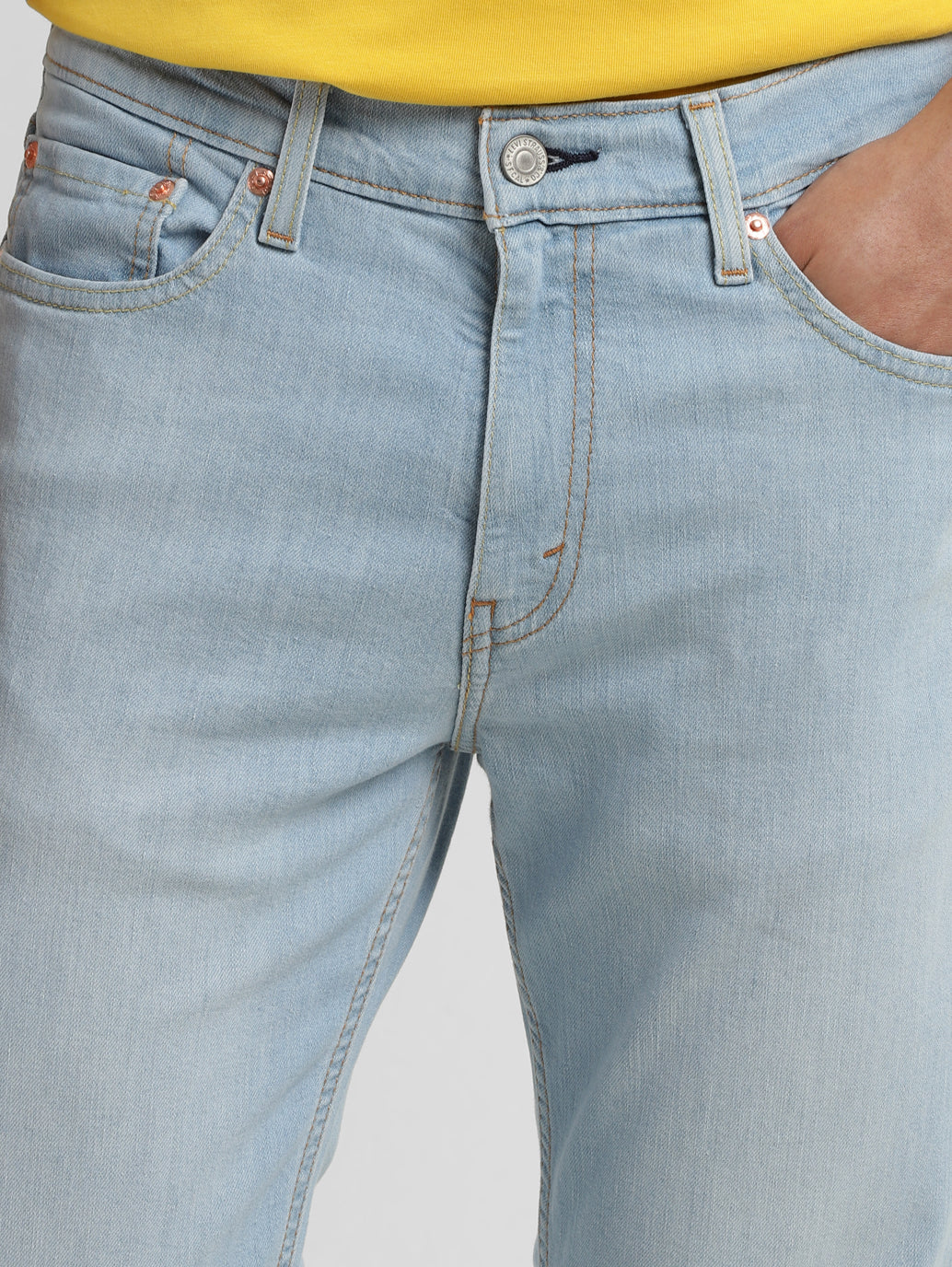 Men's 511 Blue Slim Fit Mid Rise Jeans - Image 7