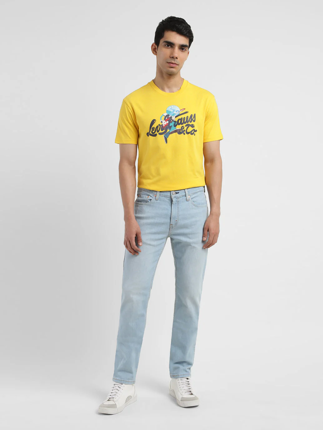 Men's 511 Blue Slim Fit Mid Rise Jeans - Image 8
