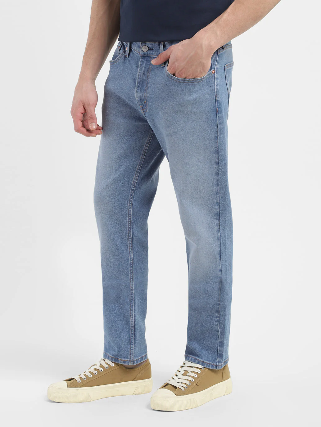 Men's 511 Blue Slim Fit Mid Rise Jeans - Image 5