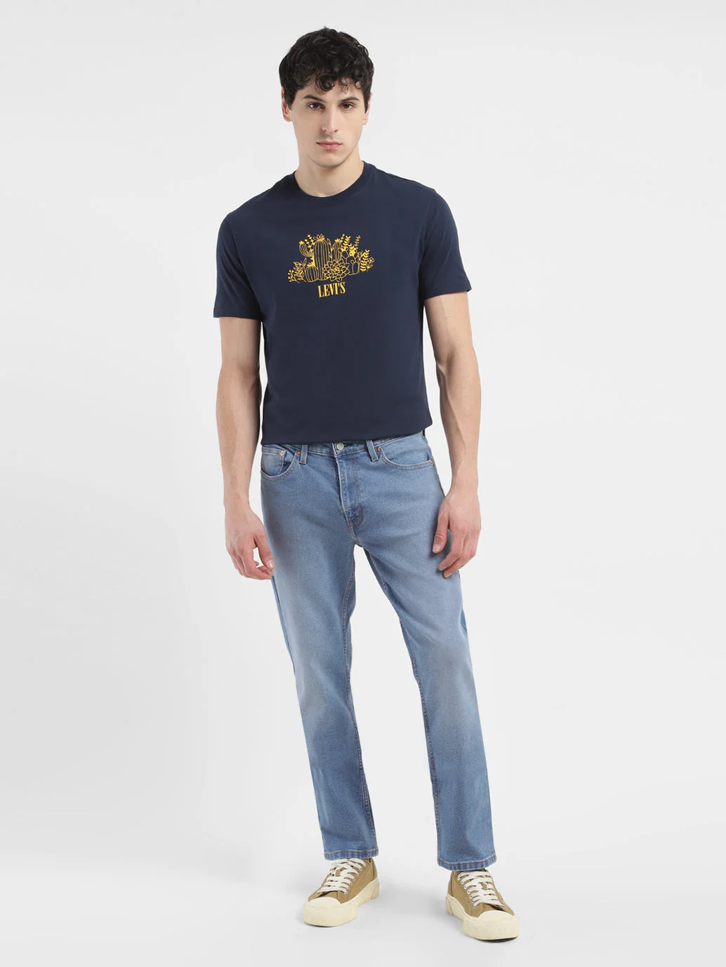 Men's 511 Blue Slim Fit Mid Rise Jeans - Image 8