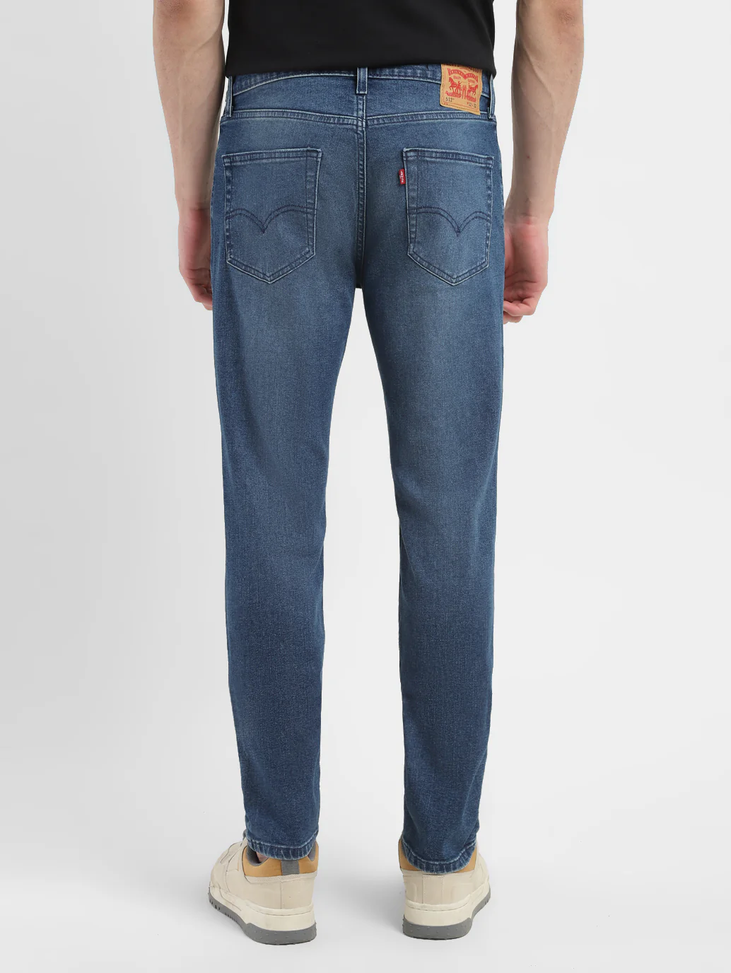 Men's 511 Blue Slim Fit Mid Rise Jeans - Image 2