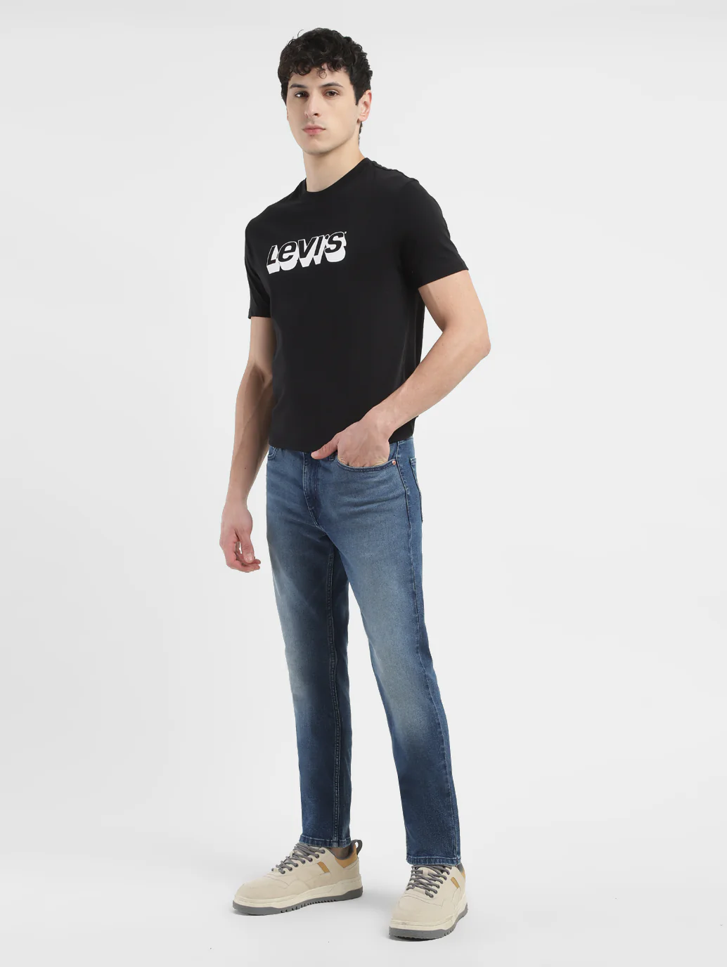 Men's 511 Blue Slim Fit Mid Rise Jeans - Image 8