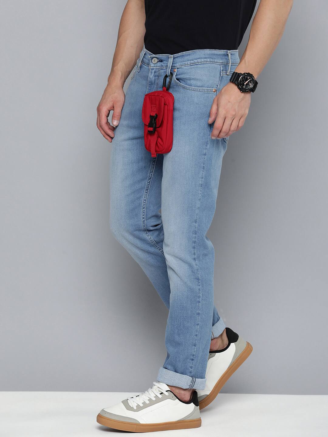 Men's 511 Blue Slim Fit Mid Rise Jeans - Image 2