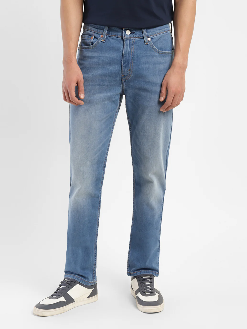 Men's 511 Blue Slim Fit Mid Rise Jeans - Image 2