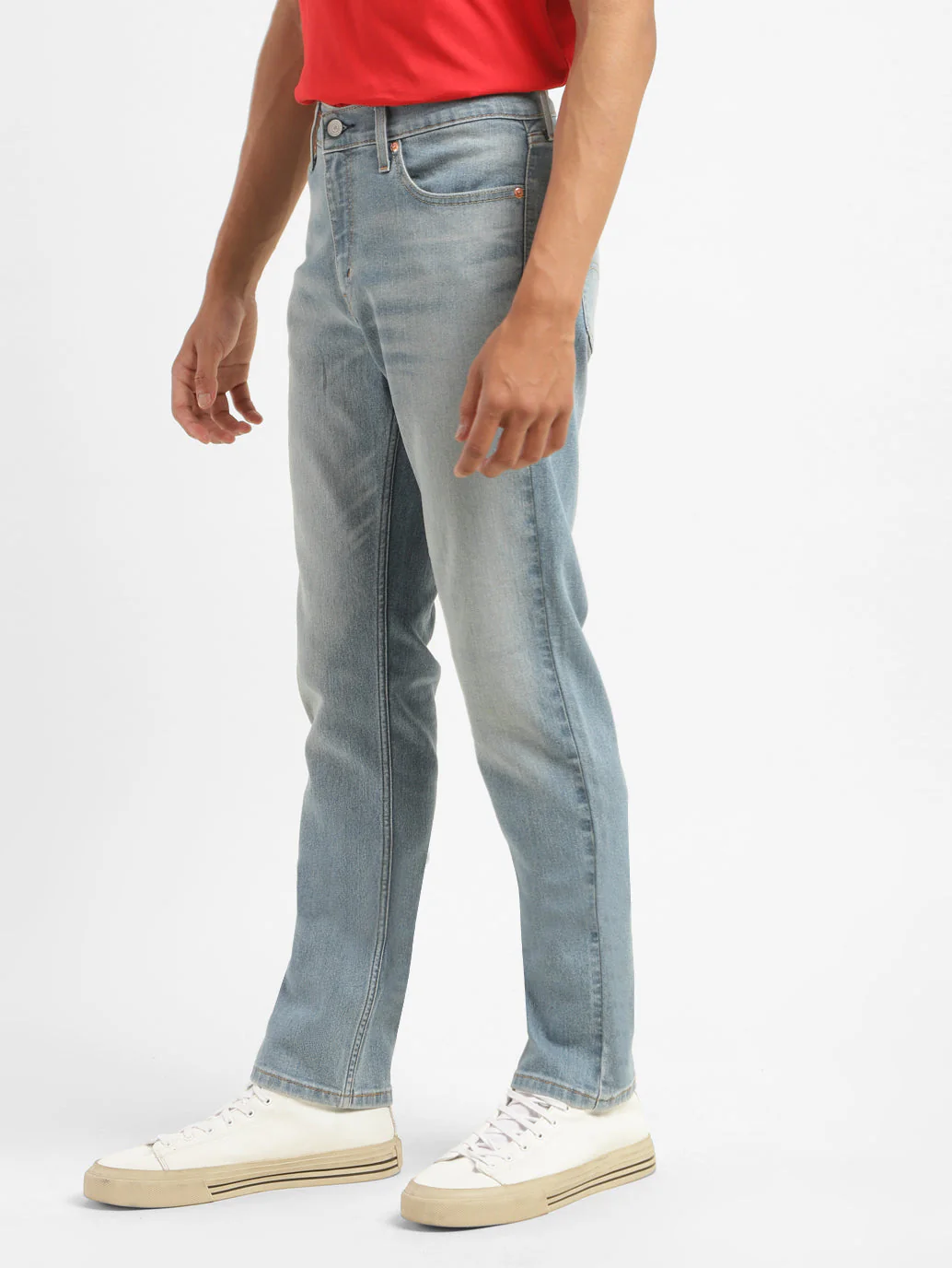 Men's 511 Blue Slim Fit Mid Rise Jeans - Image 5