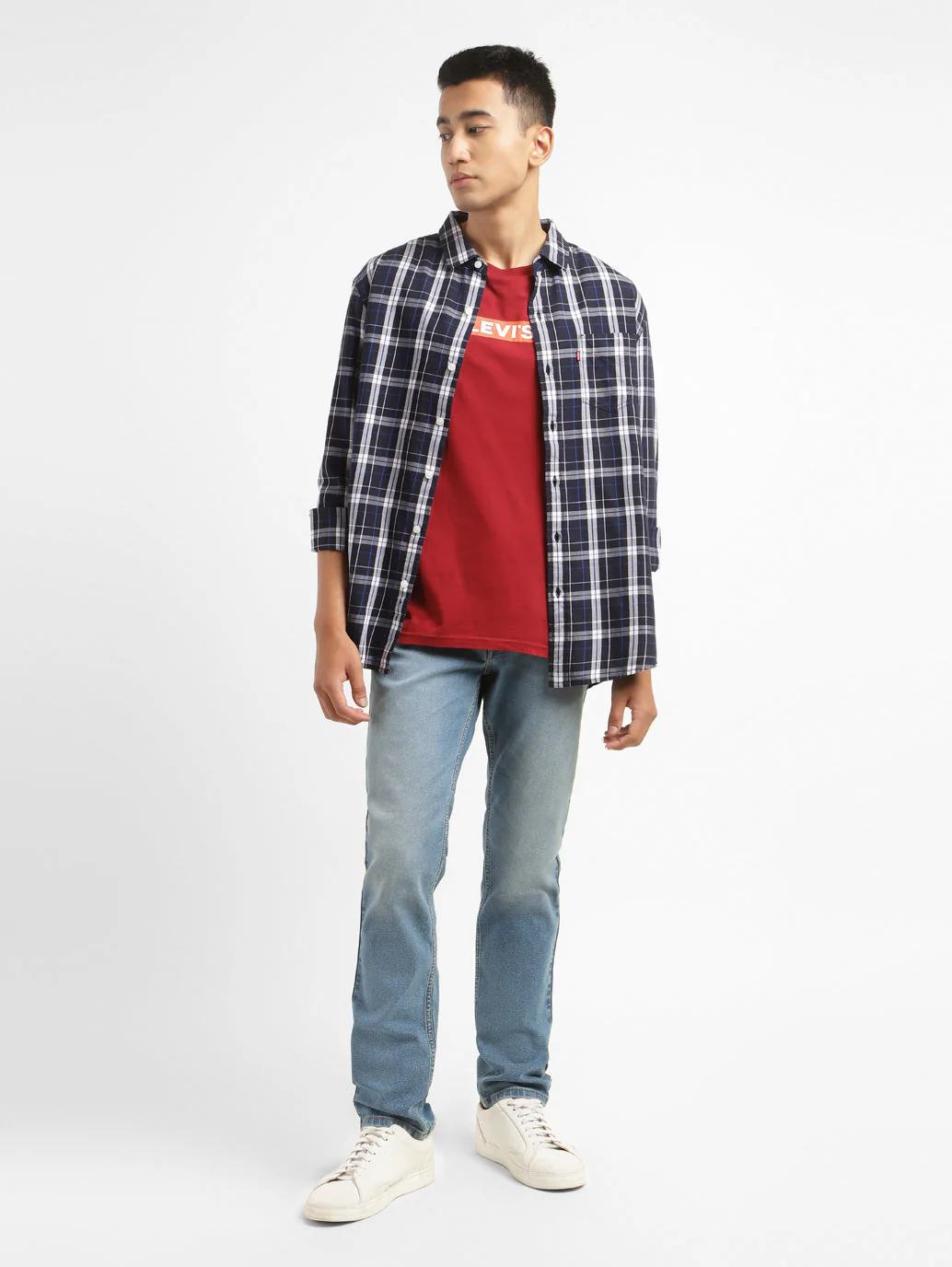 Men's 511 Blue Slim Fit Mid Rise Jeans - Image 2
