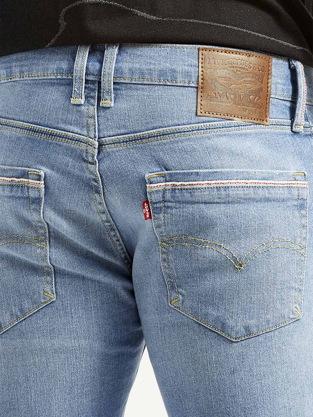 Men's 511 Light Blue Slim Fit Mid Rise Jeans - Image 5