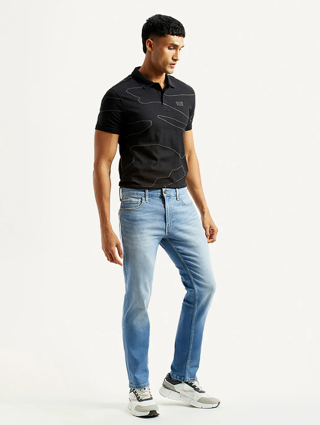 Men's 511 Light Blue Slim Fit Mid Rise Jeans - Image 6