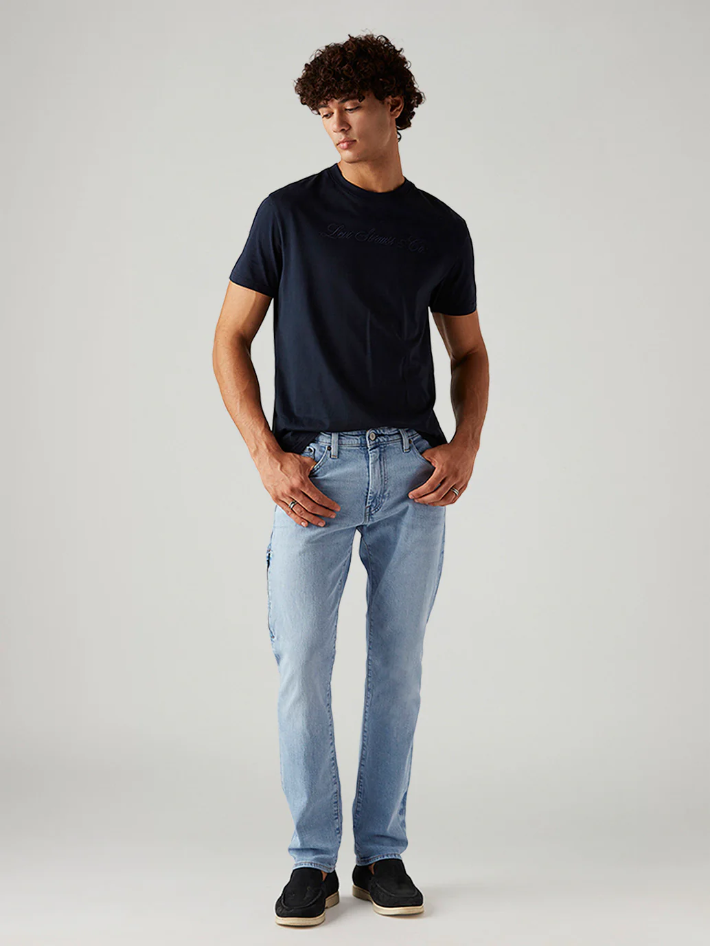 Men's 511 Light Blue Slim Fit Mid Rise Commuter Jeans - Image 2