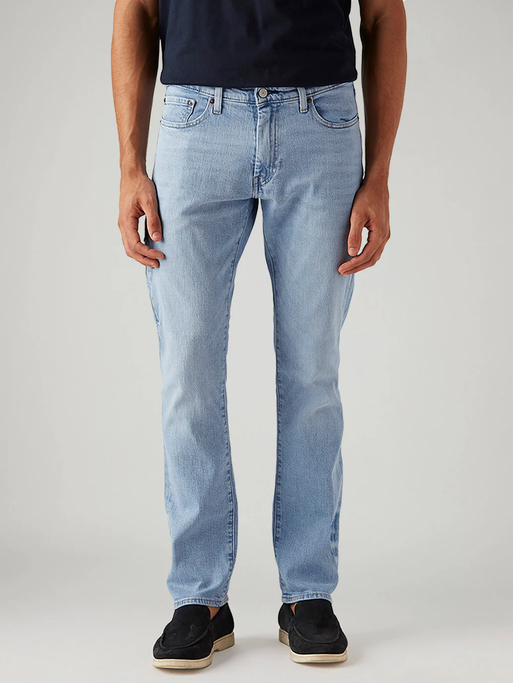 Men's 511 Light Blue Slim Fit Mid Rise Commuter Jeans - Image 3