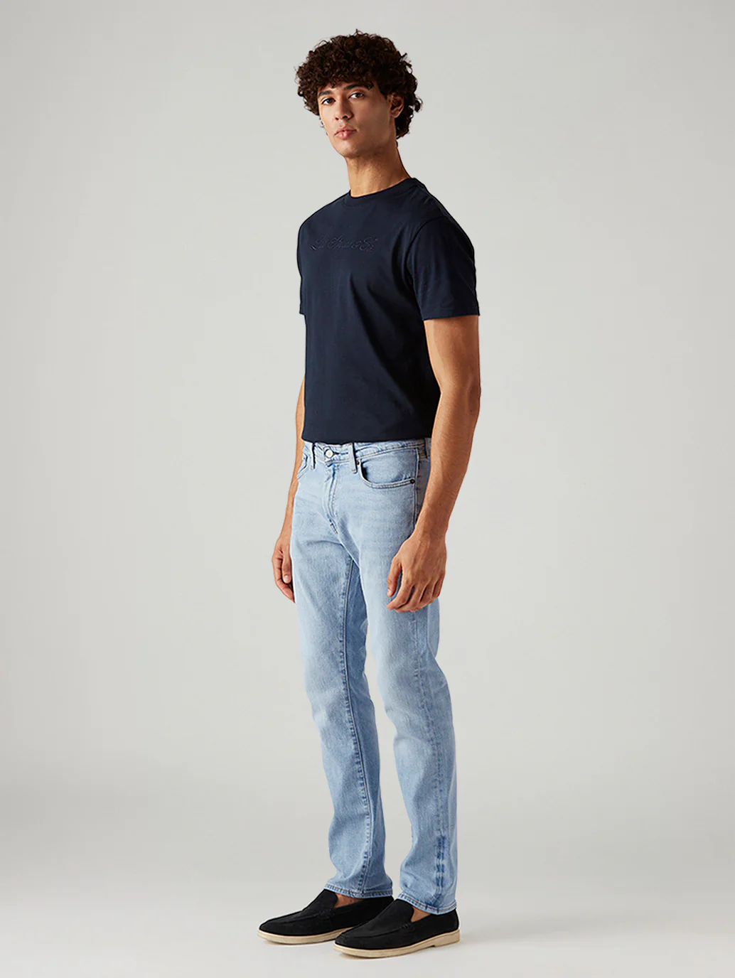 Men's 511 Light Blue Slim Fit Mid Rise Commuter Jeans - Image 6