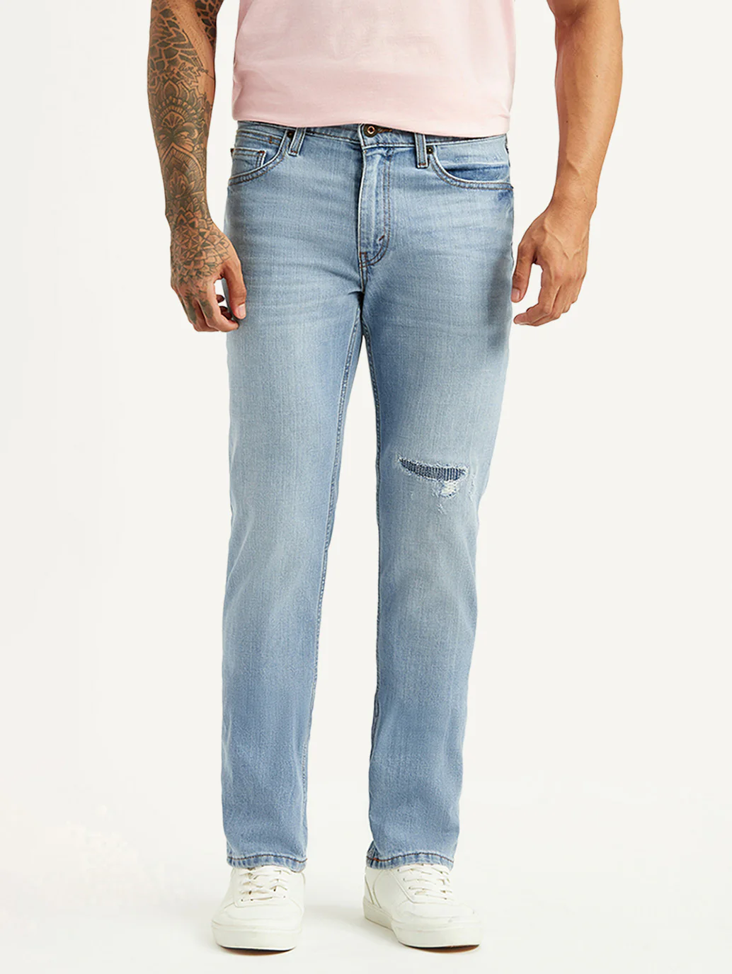 Men's 511 Light Blue Slim Fit Mid Rise Jeans - Image 2