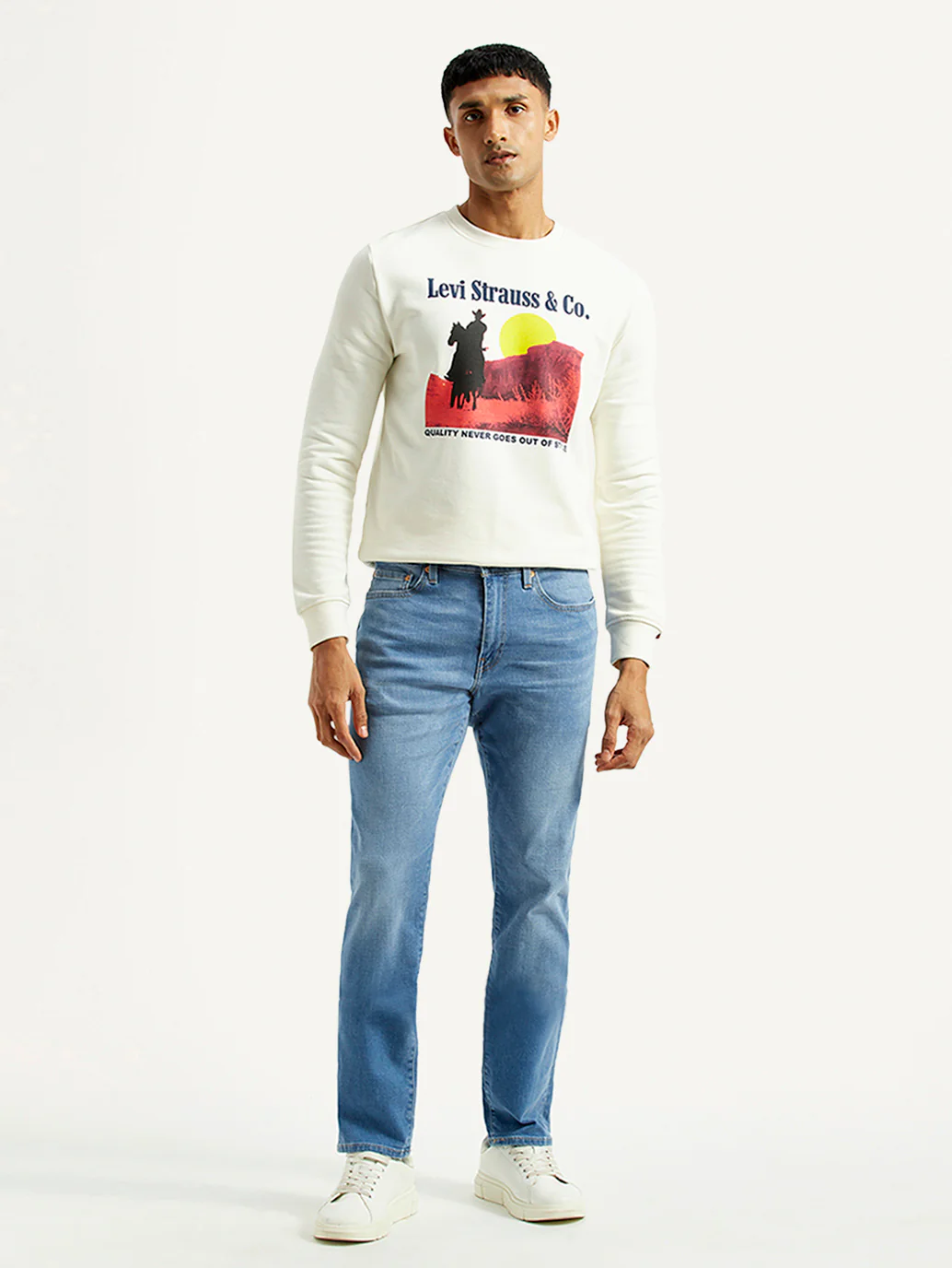 Men's 511 Light Blue Slim Fit Mid Rise Selvedge Jeans - Image 2