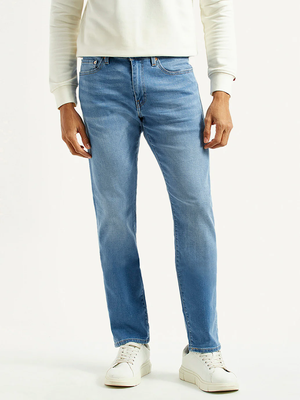 Men's 511 Light Blue Slim Fit Mid Rise Selvedge Jeans - Image 3