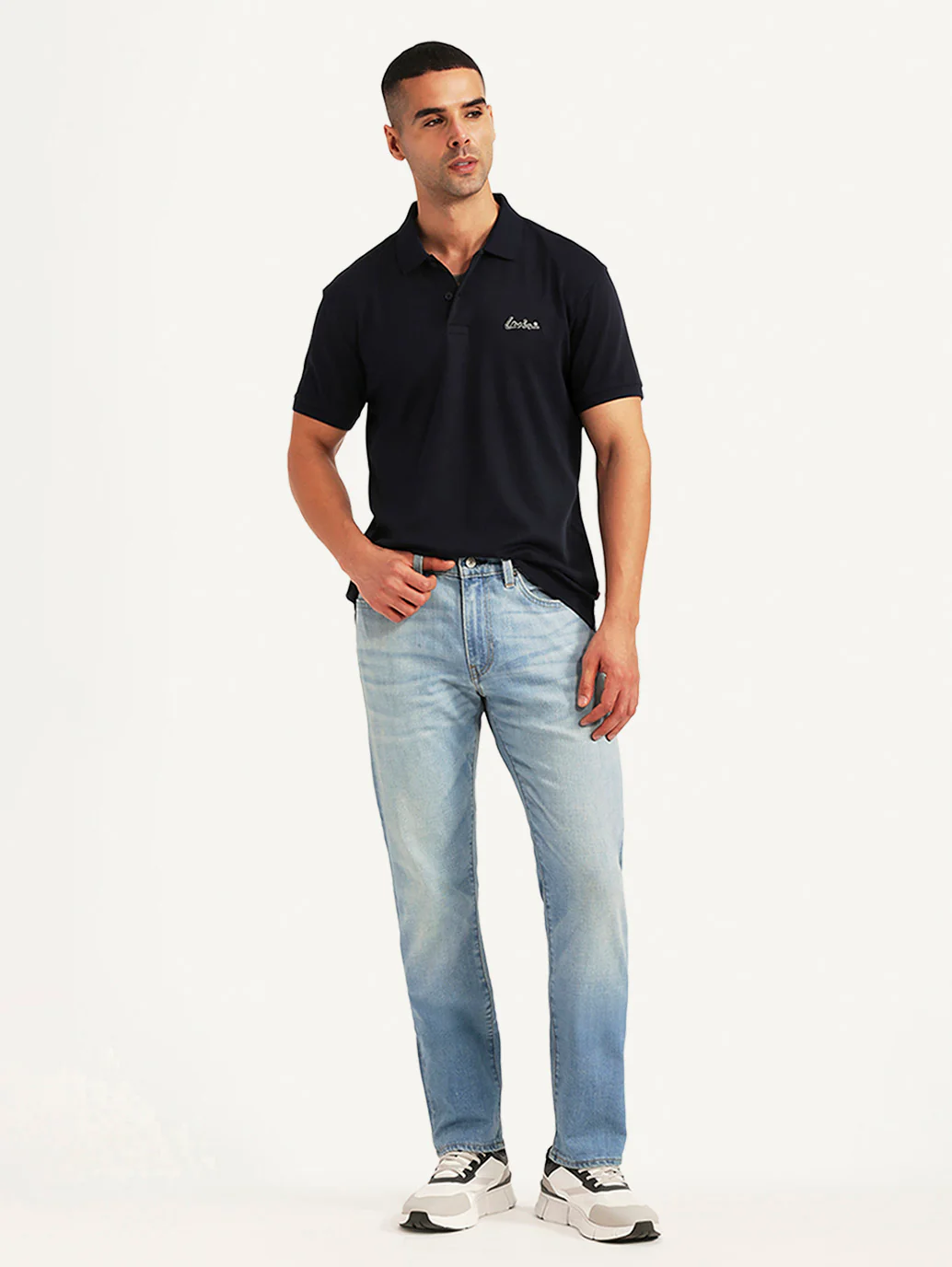 Men's 511 Light Blue Slim Fit Mid Rise Selvedge Jeans