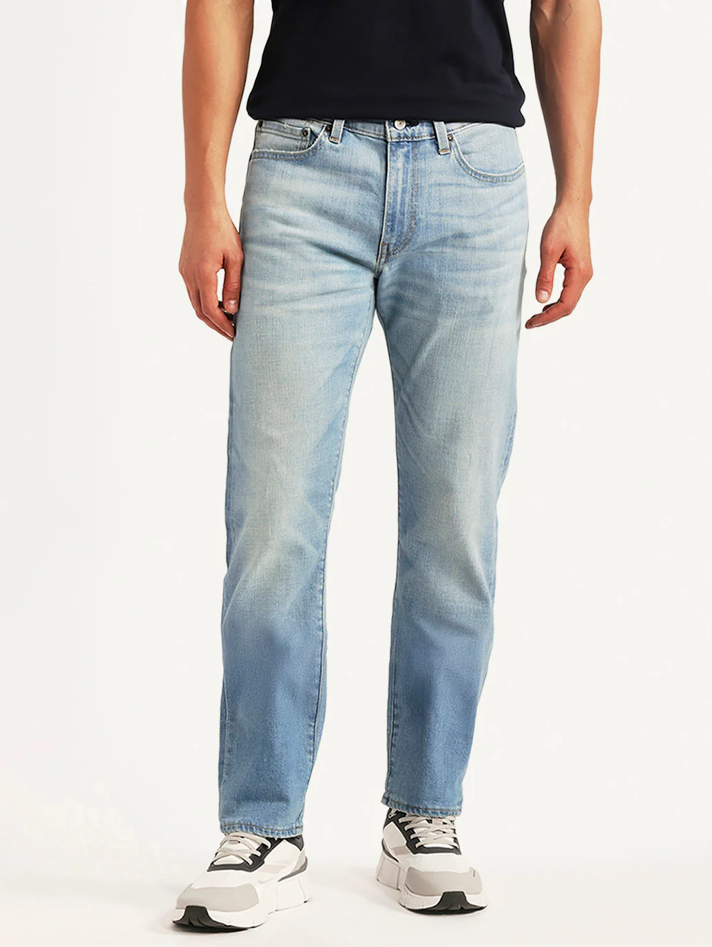 Men's 511 Light Blue Slim Fit Mid Rise Selvedge Jeans - Image 3