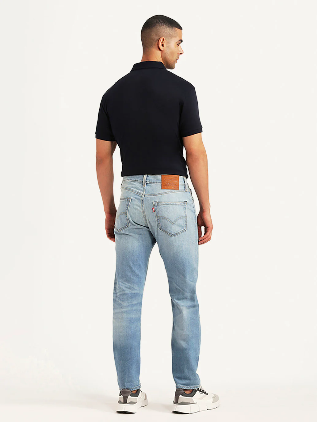 Men's 511 Light Blue Slim Fit Mid Rise Selvedge Jeans - Image 5