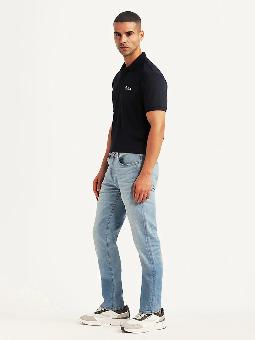 Men's 511 Light Blue Slim Fit Mid Rise Selvedge Jeans - Image 7
