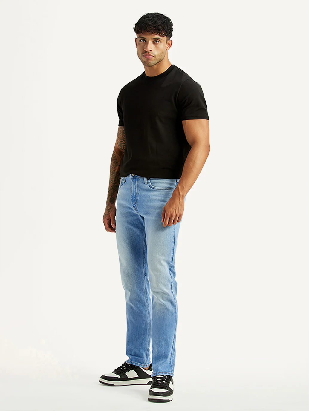 Men's 511 Light Blue Slim Fit Mid Rise Jeans - Image 6