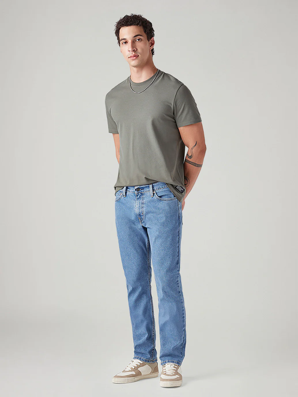 Men's 511 Light Blue Slim Fit Mid Rise Jeans - Image 2