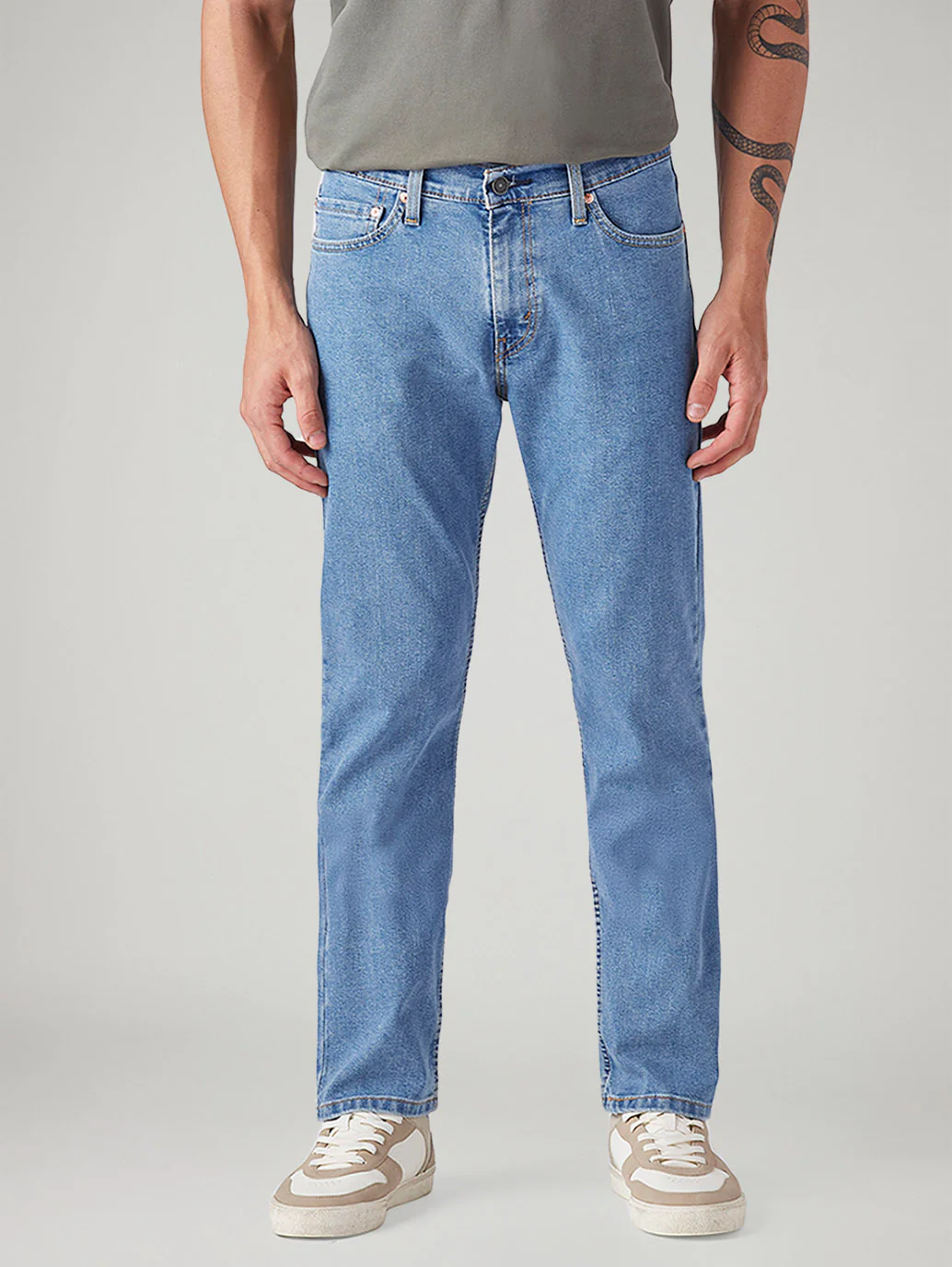 Men's 511 Light Blue Slim Fit Mid Rise Jeans - Image 3