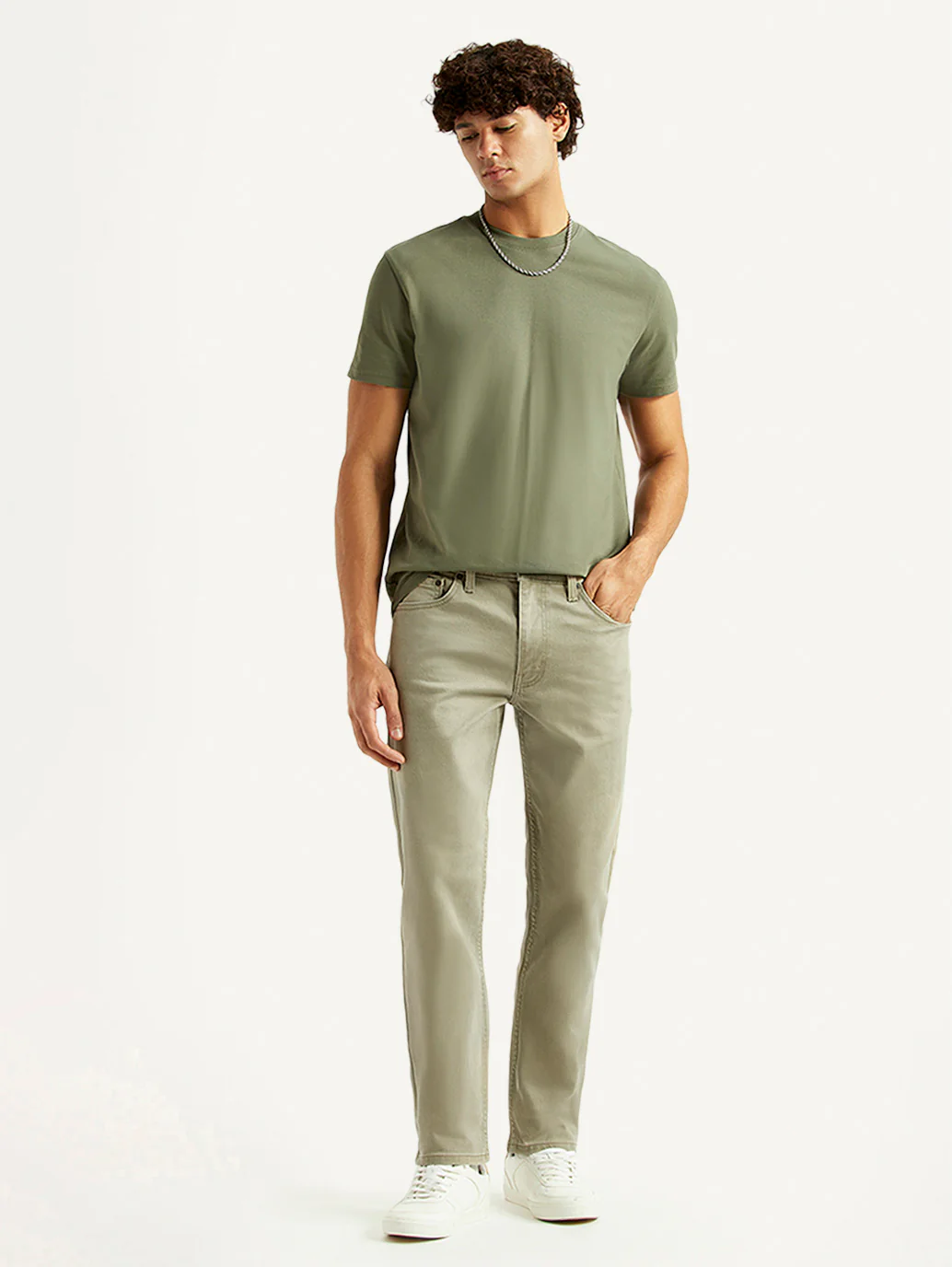 Men's 511 Light Green Slim Fit Mid Rise Jeans