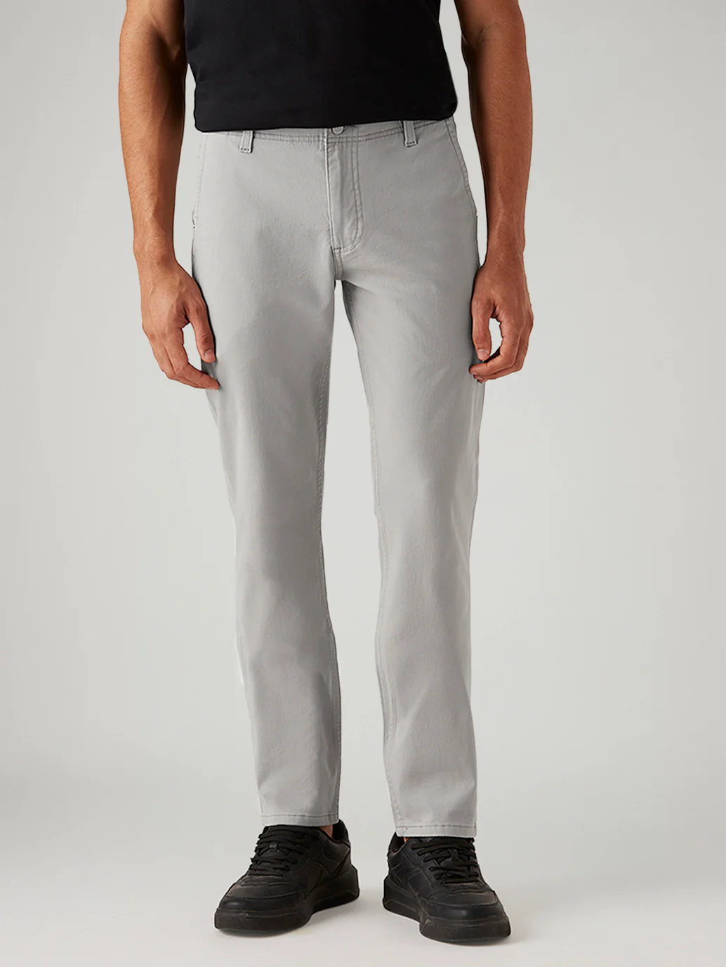 Men's 511 Light Grey Slim Fit Hyper Stretch Chinos - Image 2