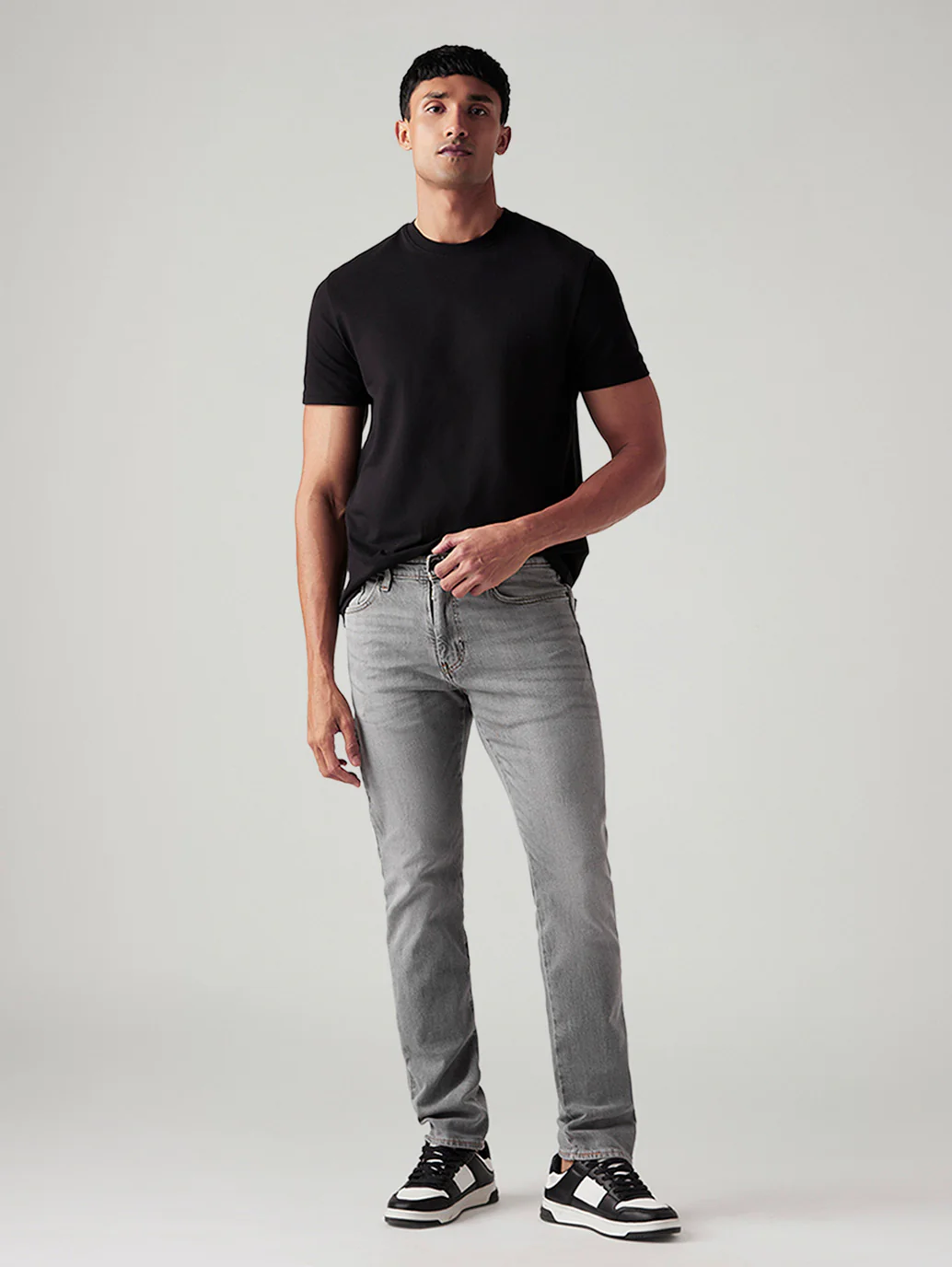 Men's 511 Light Grey Slim Fit Mid Rise Commuter Jeans - Image 2