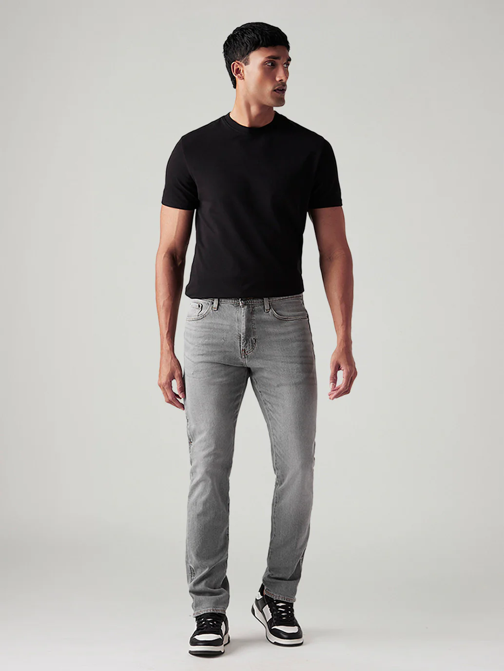 Men's 511 Light Grey Slim Fit Mid Rise Commuter Jeans - Image 3