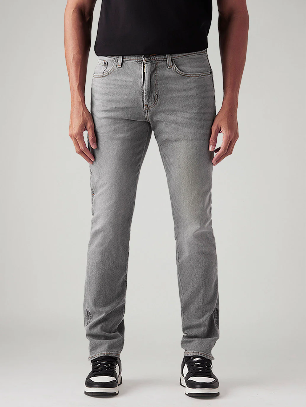 Men's 511 Light Grey Slim Fit Mid Rise Commuter Jeans - Image 4
