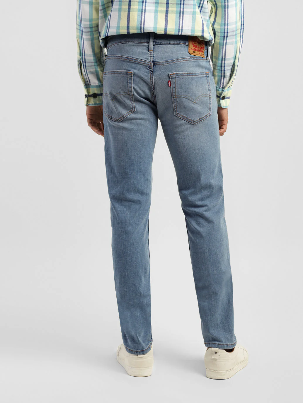 Men's 511 Blue Slim Fit Mid Rise Jeans - Image 3