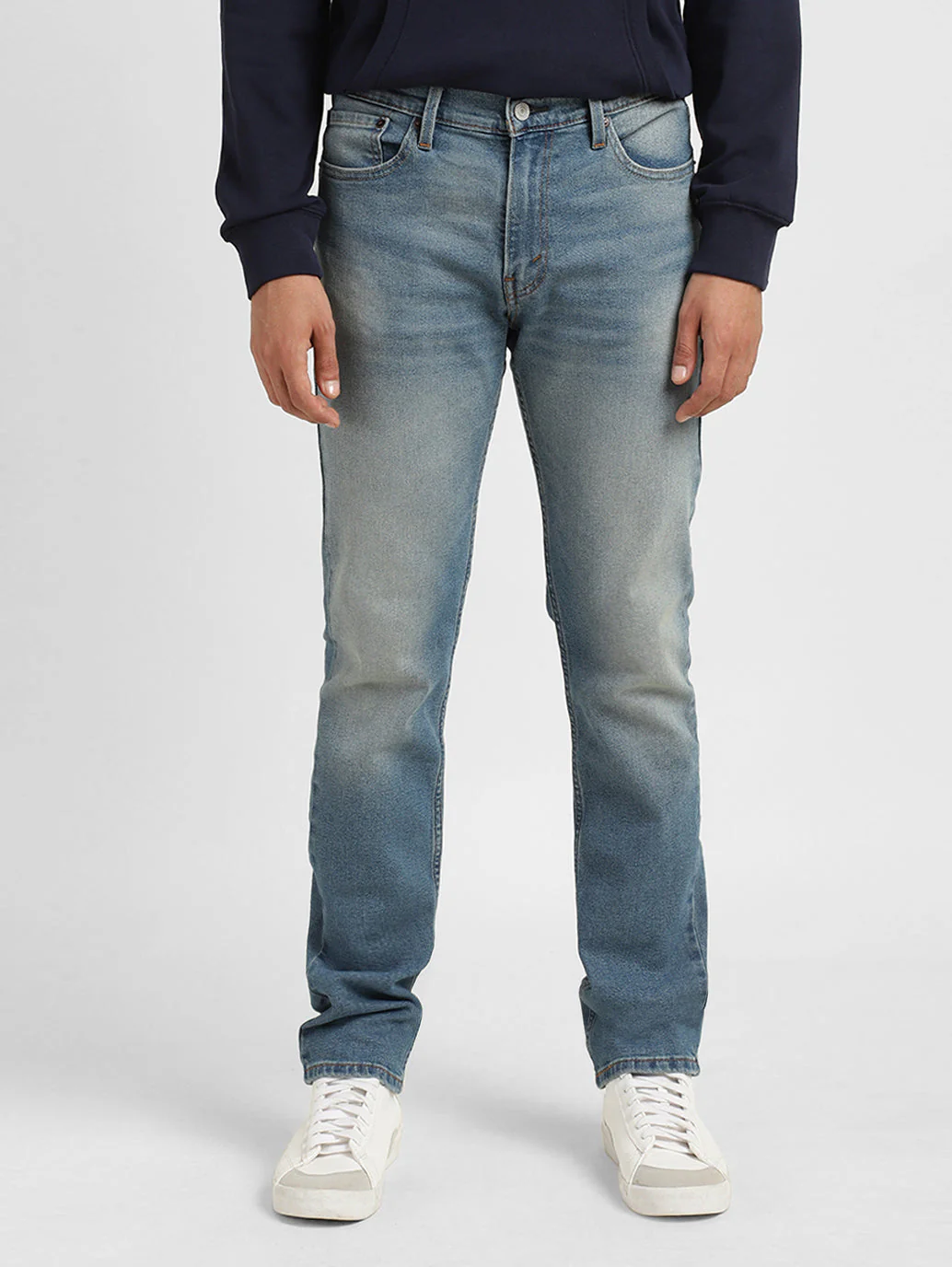 Men's 511 Blue Slim Fit Mid Rise Jeans - Image 2