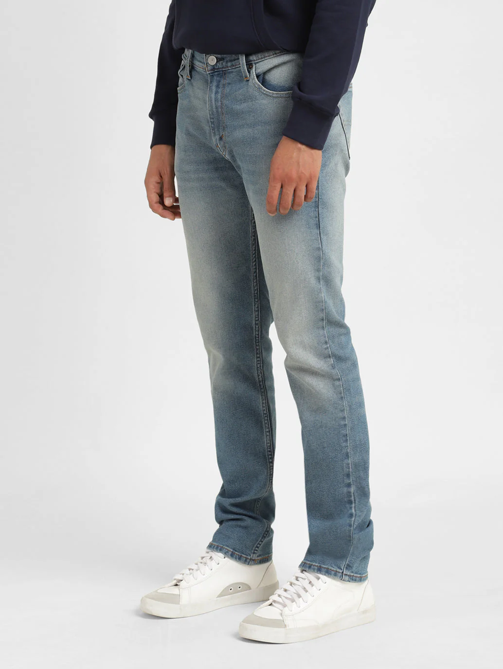 Men's 511 Blue Slim Fit Mid Rise Jeans - Image 5